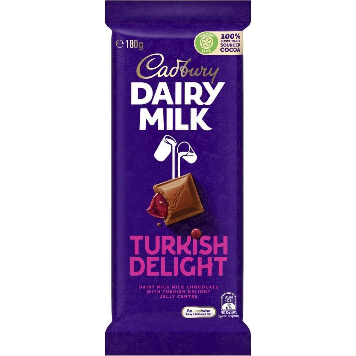 Cadbury Dairy Milk Turkish Delight 180G