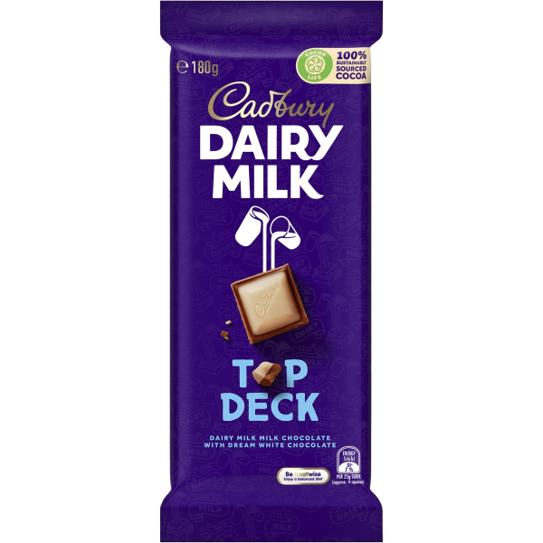 Cadbury Dairy Milk  Top Deck 180G