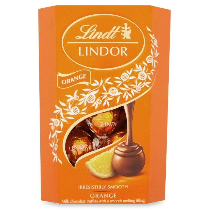 Lindt Lindor Orange Chocolate Truffles - 200G