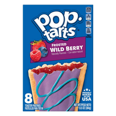 Kelloggs Poptarts Frosted Wild Berry - 384g