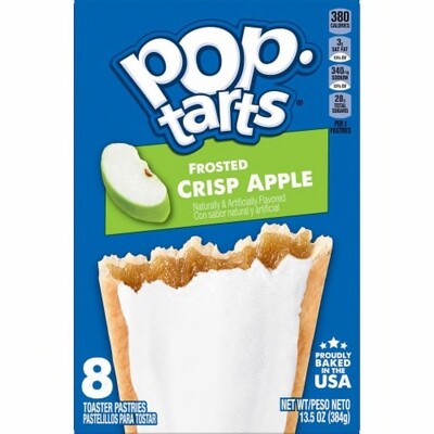 Kelloggs Poptarts Frosted Crips Apple - 384g