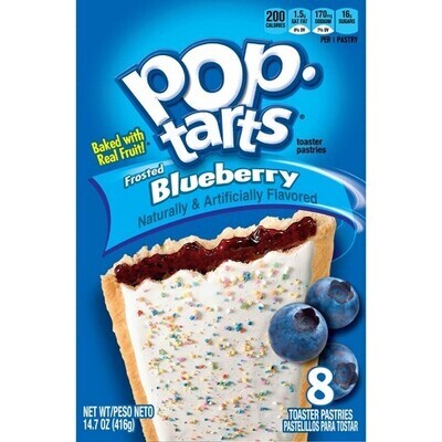 Kelloggs Poptarts Frosted Blueberry - 384g