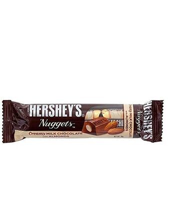 Hershey&#39;s Nuggets Creamy Milk Chocolate With Almonds - 28G