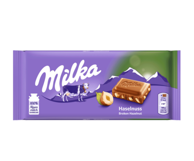 Milka Haselnuss Chocolate Bar 100G
