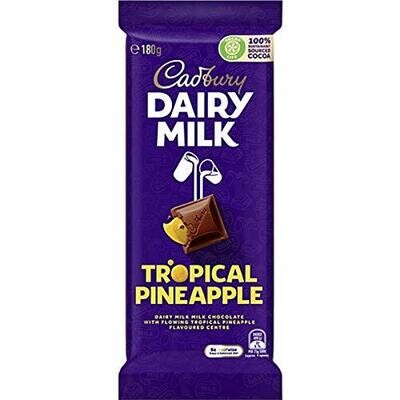 Cadbury Dairy Milk Tropical Pineapple Chocolate 180G, Imported