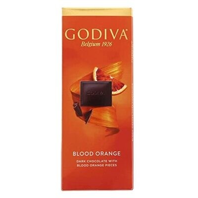Godiva Belgium 90G Bar  Blood Orange | Imported