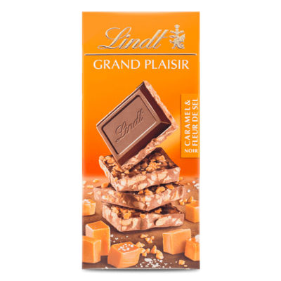 Lindt GRAND PLAISIR Caramel Sea Salt Chocolate - 150g