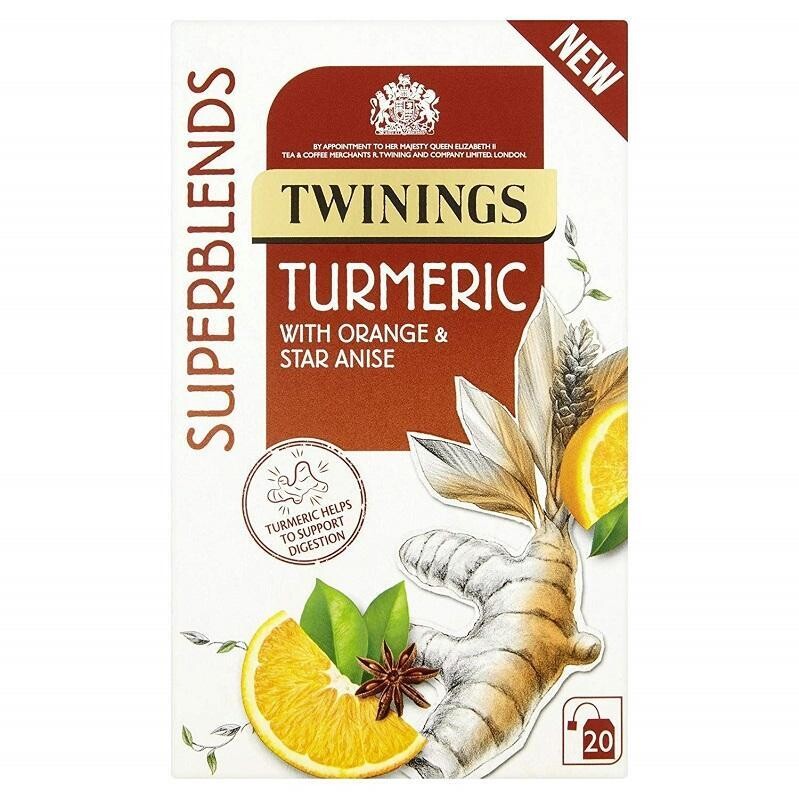 Twinings Turmeric Tea With Orange &amp; Star Anise 40G | Imported | Free Delivery
