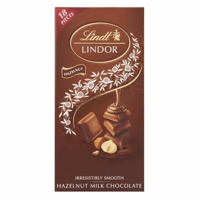 Lindt Lindor Hazelnut Smooth Chocolate (100g)