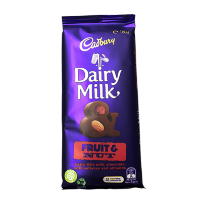 Cadbury Dairy Milk Fruit And Nut - 180G