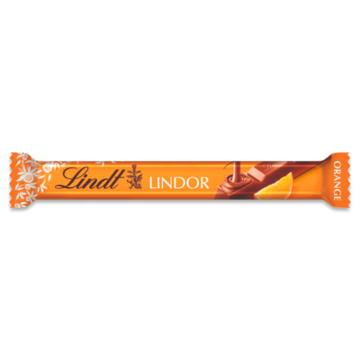 Lindt Lindor Orange Chocolate Bar 38G