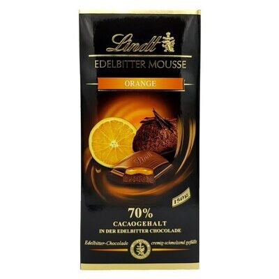 Lindt Edelbitter Mousse Orange  150 G | Melt-Proof Packing
