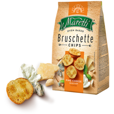 Maretti Bruschette Chips Fine Cheese | Imported 