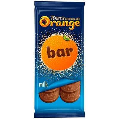Terry&#39;s Chocolate Orange Bar UK - 90g | Vegetarian | Melt-Proof Delivery | Same-Day Dispatch