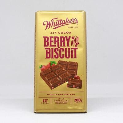 Whittaker&#39;s 33% Cocoa Berry And Biscuit