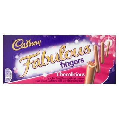Cadbury Dairymilk Fabulous Fingers White Chocolate 110G