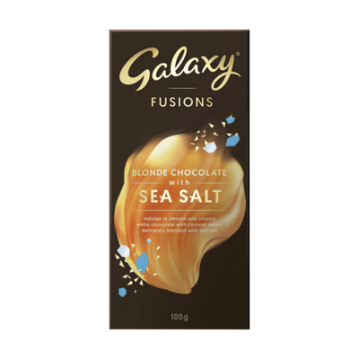 Galaxy Fusions Sea Salt Blond Chocolate 75G