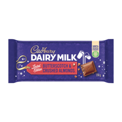 Cadbury Butterscotch &amp; Crushed Almonds Chocolate 150g