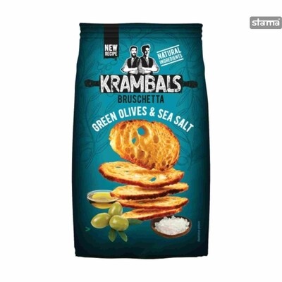 Krambals bruschetta green olives &amp; sea salt