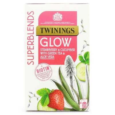 Twinings Superblends-  Glow Tea Bags 40g | Imported