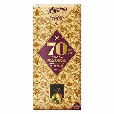 Whittaker&#39;s Cocoa Lovers Collection 70% 100G
