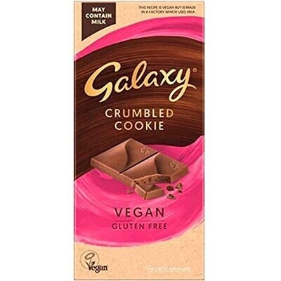 Galaxy Crumbled Cookie Bar (Vegan Gluten Free) 100G | Imported