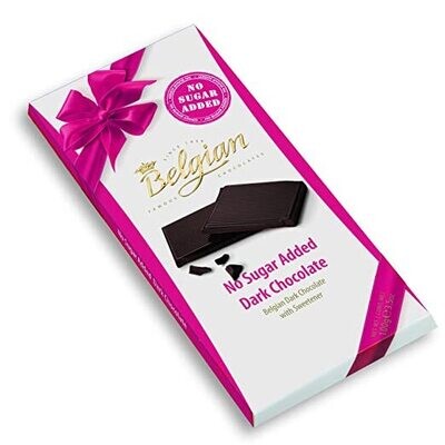 Belgian Dark (No Added Sugar) Chocolate Bar - 100G