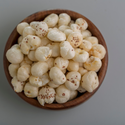 Organic Jumbo size Finest Quality Makhana (Fox nuts) 400gm (Handpicked, Super quality)