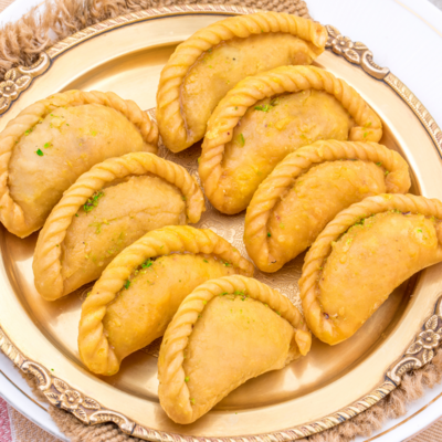 Authentic Holi Special Traditional Ghee Gujiya - 400gm from Bhagwan Das in Allahabad | Free Delivery