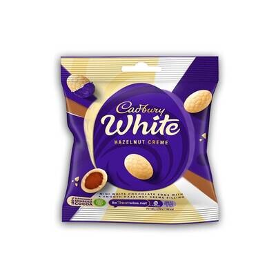 Cadbury White Hazelnut Creme Mini White Chocolate Eggs With Smooth Hazelnut Creme Filling 75g | Easter Special Chocolate