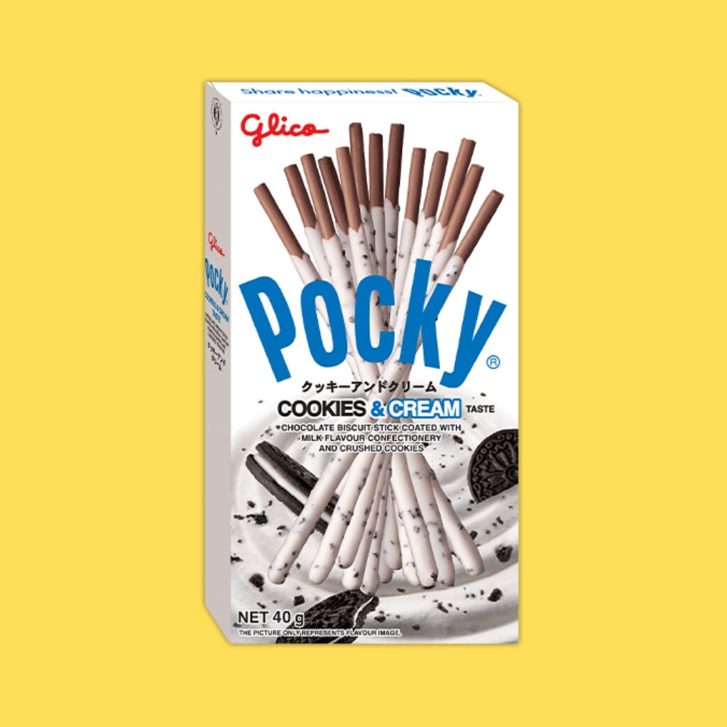 Glico Pocky Cookies & Cream Sticks 45G