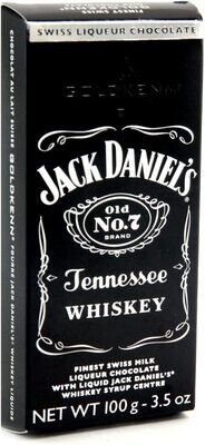 Jack Daniels GOLDKENN Swiss Liqueur Tennessee Whiskey Chocolates Bar 100g