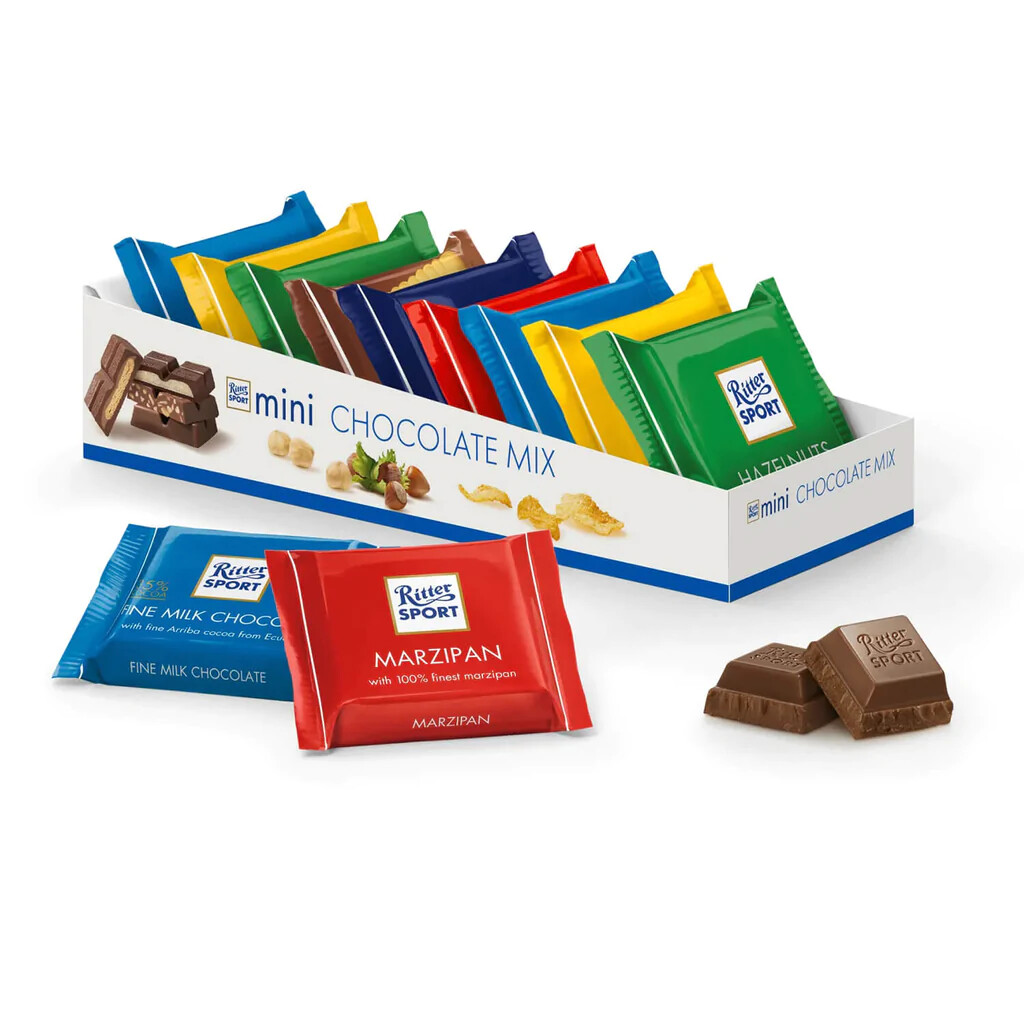 Ritter Sport Assorted Chocolate (100g x 10) | Discover 10 Delicious Flavors (Made in Germany)