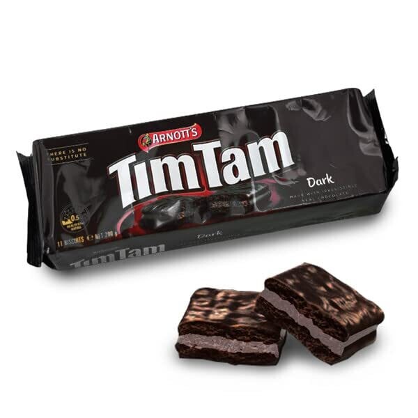 Arnott's Australia Tim Tam Dark Made With Irresistible Real Chocolate Biscuits 200g (Imported) | Made in Australia