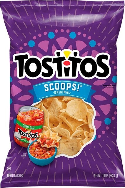 Fritolay Tostitos Scoops Tortilla Chips, 283.5g | Imported from USA | A Vegetarian Product