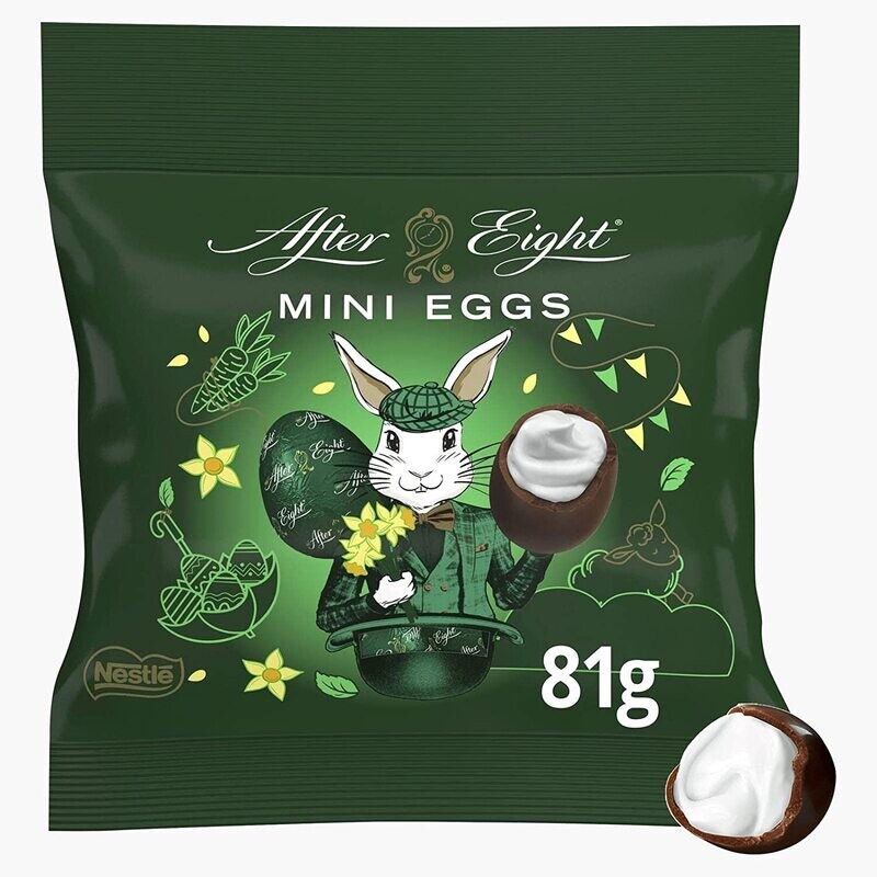 After Eight Mini Easter Eggs Delightfully Minty Dark Chocolate Eggs Delicious 81g | Easter Special Egg Chocolate