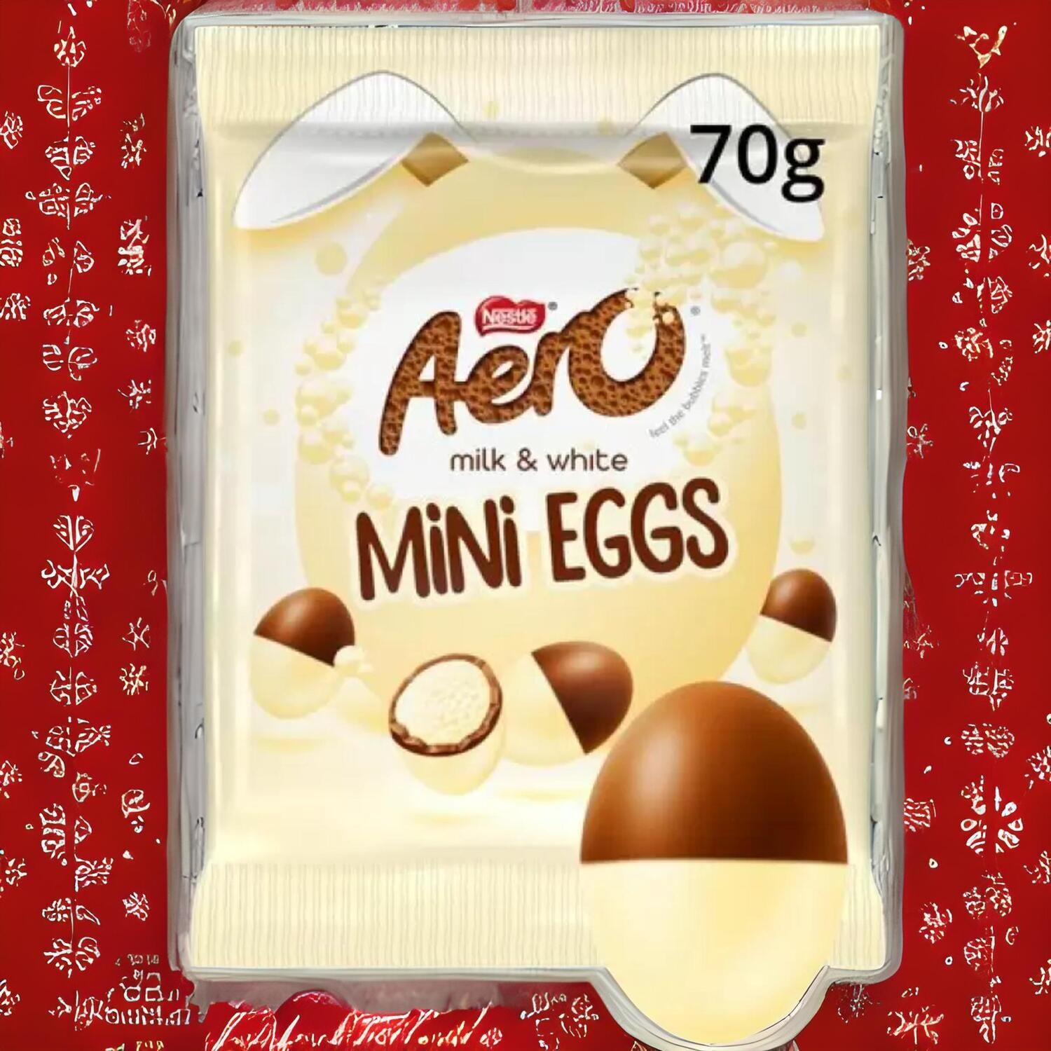 Nestle Aero Milk & White Mini Eggs 70g | Easter Special Treat Chocolate | melt-proof Packing | Free Delivery
