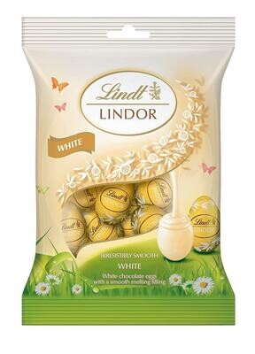 Lindt Lindor Mini Eggs Easter Chocolate White 80g | Melt-Proof Packing | Free Delivery | Easter Special Chocolate