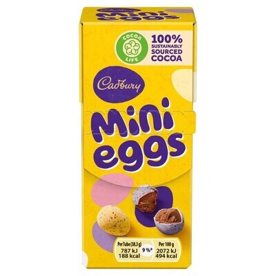Cadbury Mini Eggs - 38.3g Mini Box | Easter special chocolate | Melt-Proof Unbreakable Packaging | Imported from UK  | Same-Day Dispatch | Vegetarian | Made in England