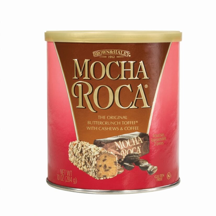 MOCHA ROCA Original Canister : Brown And Haley 10 Oz (284gm) | Imported Can 