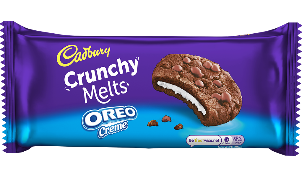 Cadbury Crunchy Melts Oreo Creme Chocolate Cookies 156g | Imported from UK | Breakage-Proof Packing