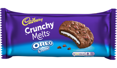 Cadbury Crunchy Melts Oreo Creme Chocolate Cookies 156g | Imported from UK | Breakage-Proof Packing