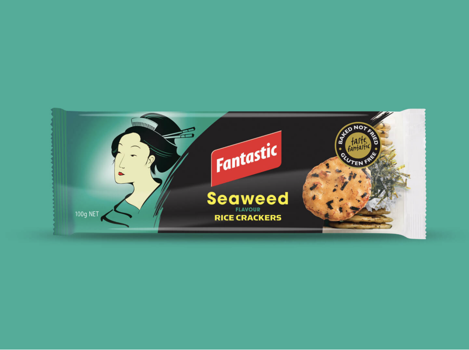 Fantastic Seaweed Rice Crackers 100g | Imported | Free Delivery | Same-Day Dispatch