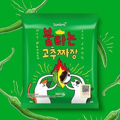 Korea Hot Pepper jjajang Ramen Spicy Noodle (136g) - Imported from Korea