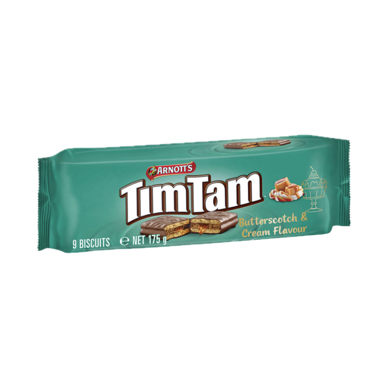 Arnott&#39;s Australia Tim Tam Butterscotch and Cream biscuits | Limited Edition- 160g | Imported