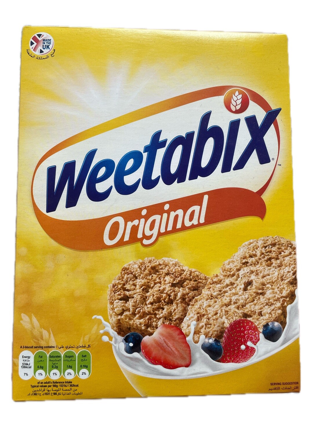 Weetabix Original Whole Grain Wheat Flakes (Imported), 430g