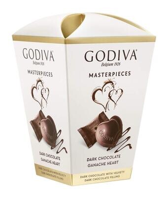 Godiva Masterpiece Dark Chocolate Ganache Hearts (Imported Chocolate Box), 117g