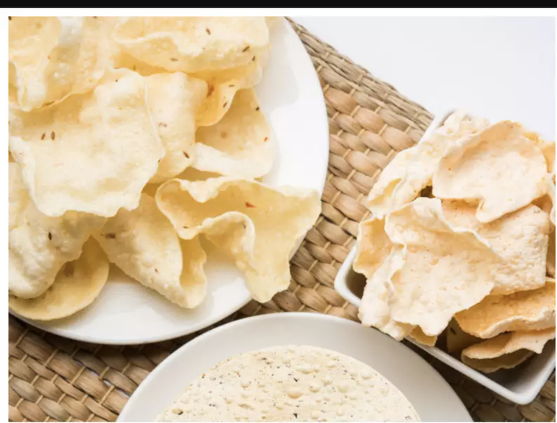 Handmade Rice Papad &#39;Khichiya&#39;