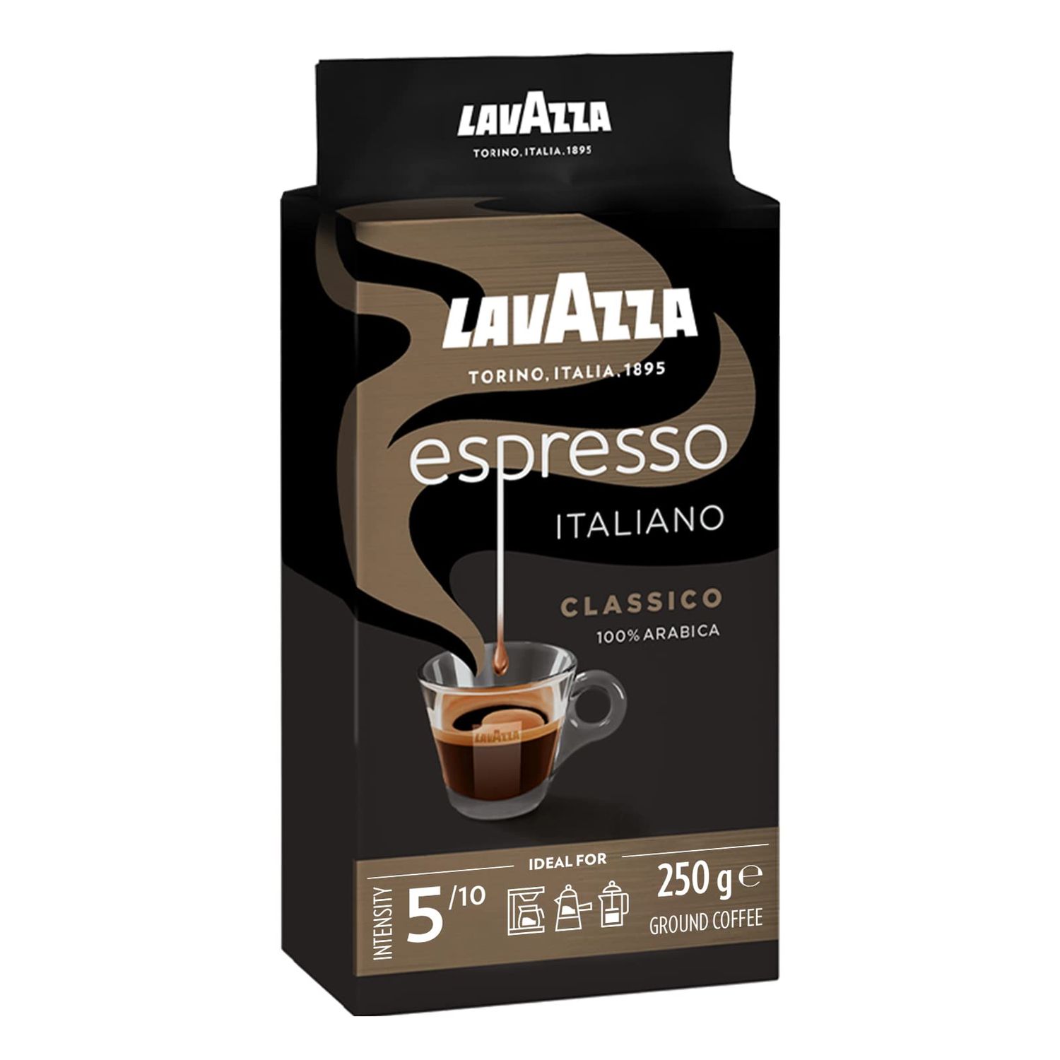 Lavazza Espresso Italiano Ground Coffee (250g) - Authentic Italian Roast