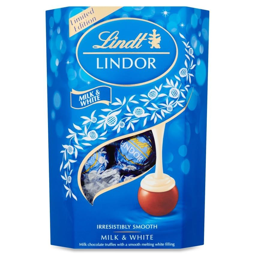 Lindt Lindor Milk &amp; White Chocolate Truffles (200g) - Limited Edition
